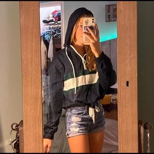 forever 21 rain jacket/hoodie💙💚